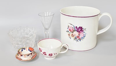 Lot 287 - An English Porcelain Porter Mug, circa 1800,...