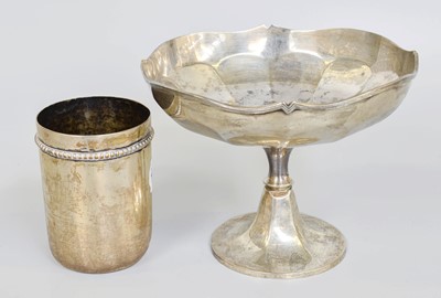 Lot 108 - A German Silver Beaker and a George V Silver...