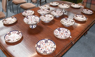 Lot 301 - A Victorian Ashworth Pottery Dessert Service,...