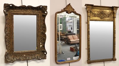 Lot 1235 - A Regency Giltwood Pier Glass Mirror of...