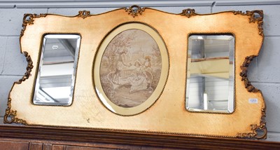 Lot 1253 - A Large 20th Century Giltwood Overmantel...