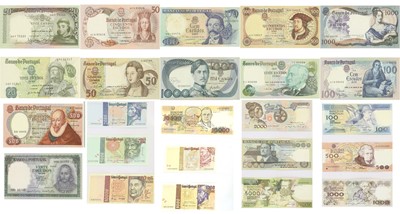 Lot 468 - Portugal, Banknote Collection; 24 banknotes in...