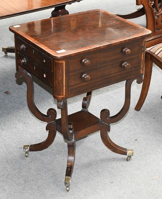 Lot 1316 - An Early 19th Century Mahogany and Crossbanded...