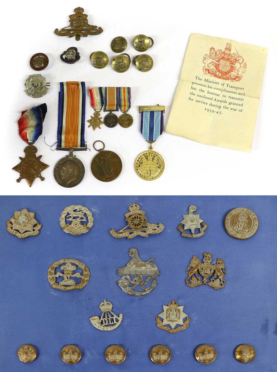 Lot 19 - A 1914 Star, awarded to SE-819 PTE.M.MARTIN, A....