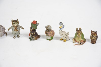 Lot 291 - A Set of Eleven Austrian Cold-Painted Bronze...