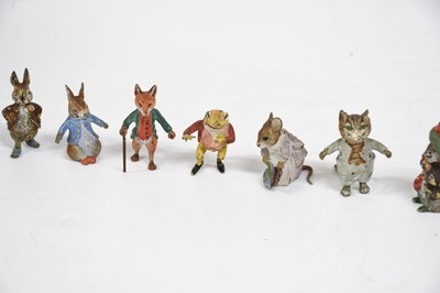 Lot 291 - A Set of Eleven Austrian Cold-Painted Bronze...