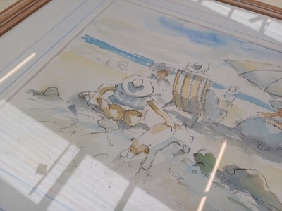 Lot 1011 - Charlie Mackesy (b.1962) Beach fun Signed and...