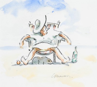 Lot 1010 - Charlie Mackesy (b.1962) Sunbather Signed,...