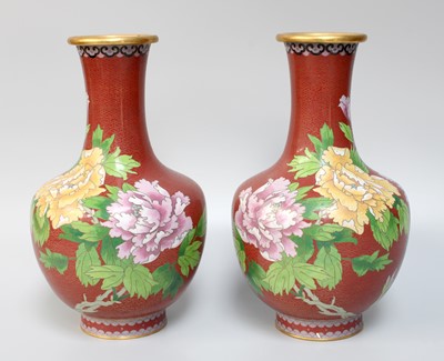 Lot 373 - A Pair of Chinese Porcelain Vases Mounted as...