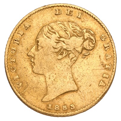 Lot 201 - Victoria, Half Sovereign 1853 (Marsh 427,...