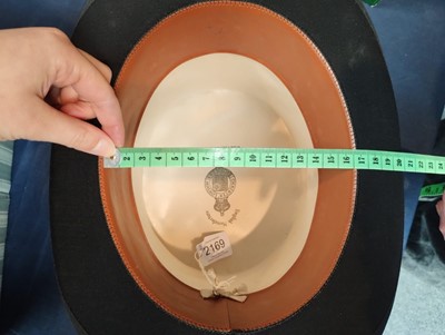 Lot 2169 - Christys' London Black Silk Top Hat, retailed...
