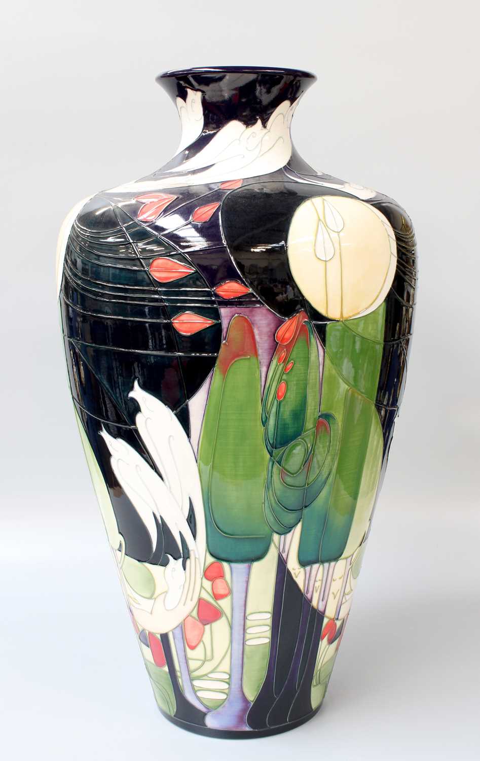 Lot 182 - A Modern Moorcroft Prestige "Birdsong" Pattern...