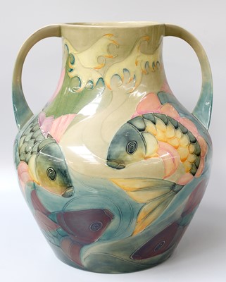 Lot 173 - A Modern Moorcroft "Carp" Pattern Vase, by...