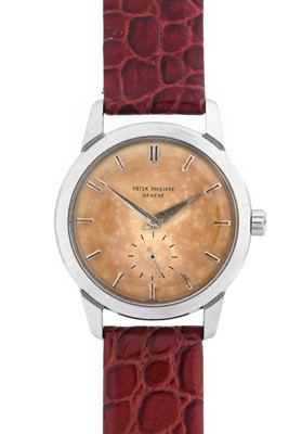 Lot 2174 - Patek Philippe: A Very Rare Stainless Steel...