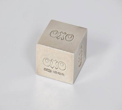Lot 91 - An Elizabeth II Silver Oxo Cube, by...