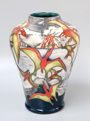 Lot 194 - A Modern Moorcroft "Pterodactyl and Volcano"...