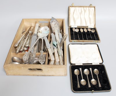 Lot 156 - A Collection of Assorted Silver and Silver...