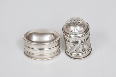 Lot 78 - Two George III Silver Nutmeg-Graters, One by...