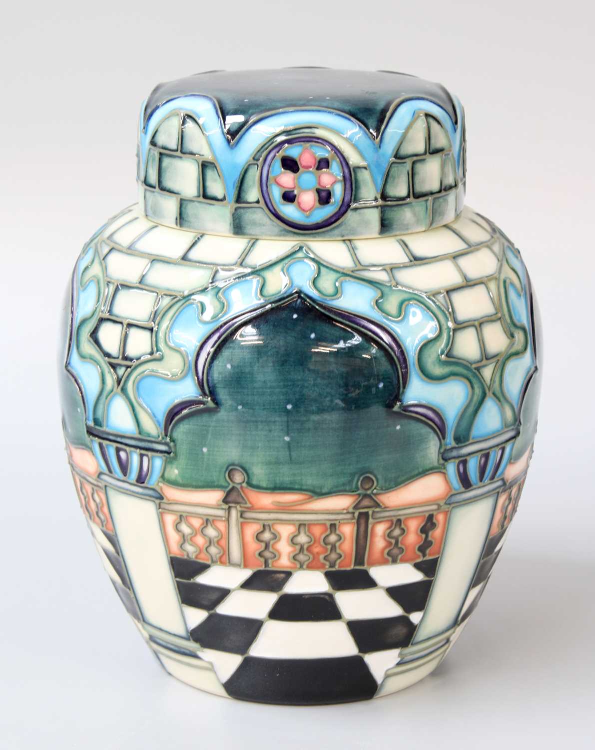 Lot 226 - A Modern Moorcroft "Jumeirah" Pattern Ginger...