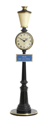 Lot 677 - A Novelty Lamp Post Form "Rue De La Paix" Desk...