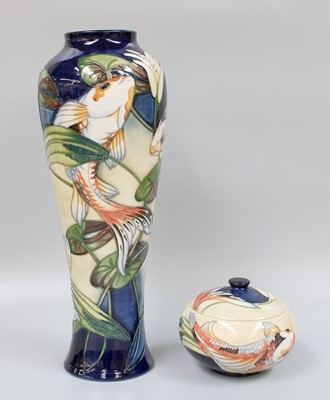 Lot 245 - A Modern Moorcroft "Quiet Waters" Pattern Vase,...