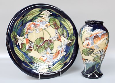 Lot 236 - A Modern Moorcroft "Quiet Waters" Pattern Vase,...