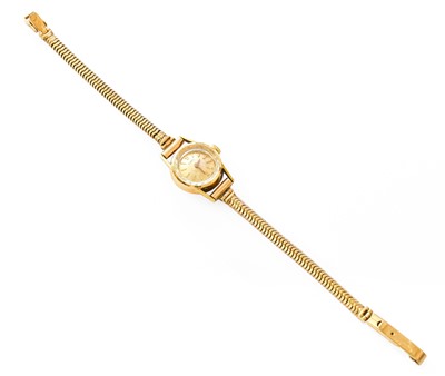 Lot 430 - A Lady's 14 Carat Gold Wristwatch signed...