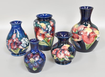 Lot 273 - A Walter Moorcroft "Orchids and Spring Flowers"...