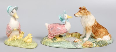 Lot 470 - Beswick Beatrix Potter Tableau 'Kep and Jemima'...