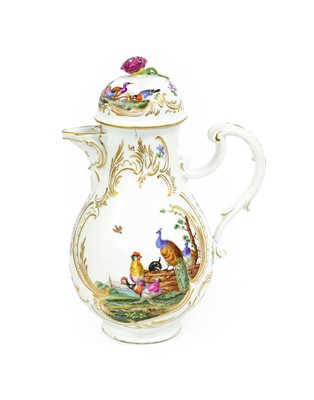 Lot 16 - A Meissen Hot Water Jug and Associated Cover,...
