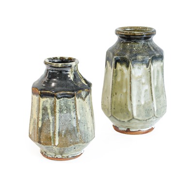 Lot 33 - Mike Dodd (b. 1943): Two Stoneware Faceted...
