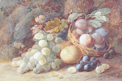 Lot 1024 - Vincent Clare (1855-1930) Still life of fruit...