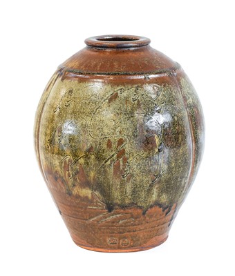 Lot 66 - Jim Malone (b.1946): A Stoneware Ovoid Vase,...