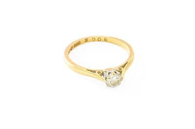 Lot 416 - A Diamond Solitaire Ring, the round brilliant...