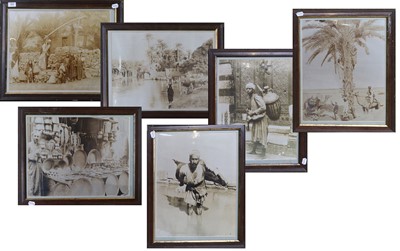 Lot 394 - After G. Lékégian & Son, six framed...