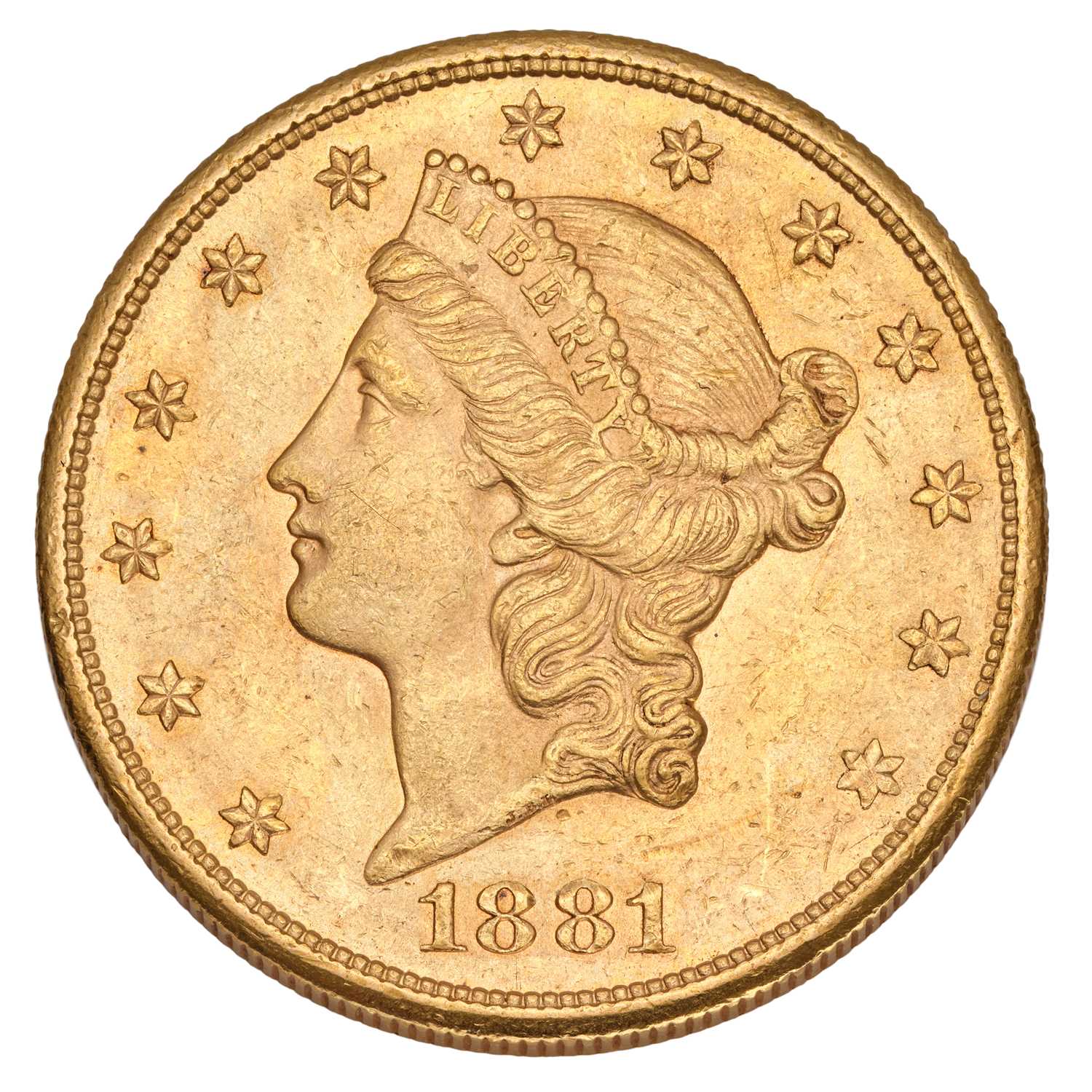 Lot 319 - USA, 'Double Eagle' $20 1881S, San Fransico...