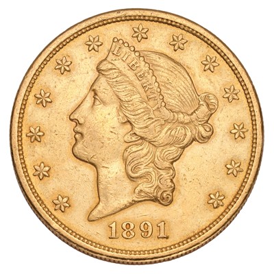 Lot 325 - USA, 'Double Eagle' $20 1891S, San Fransico...
