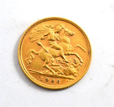 Lot 178 - A half sovereign dated 1904