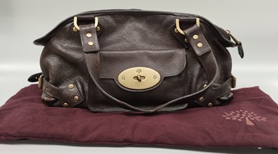 Lot 1174 - Mulberry Knightsbridge Chocolate Brown Leather...