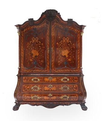 Lot 432 - A 19th Century Dutch Mahogany and Floral...