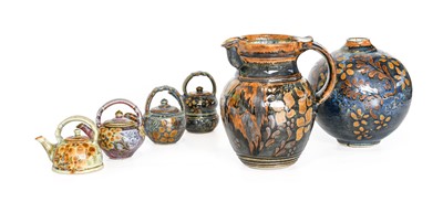 Lot 11 - John Calver (b.1947): Four Miniature Stoneware...