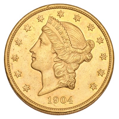 Lot 328 - USA, 'Double Eagle' $20 1904, Philadelphia...