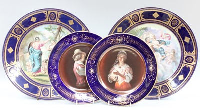 Lot 330 - A Pair of Vienna Style Porcelain Dishes, 20th...