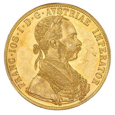 Lot 307 - Austria, 4 Ducats 1915, restrike, (.986 gold,...