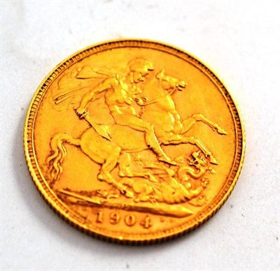 Lot 188 - A full sovereign dated 1904