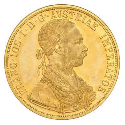 Lot 302 - Austria, 4 Ducats 1915, restrike, (.986 gold,...