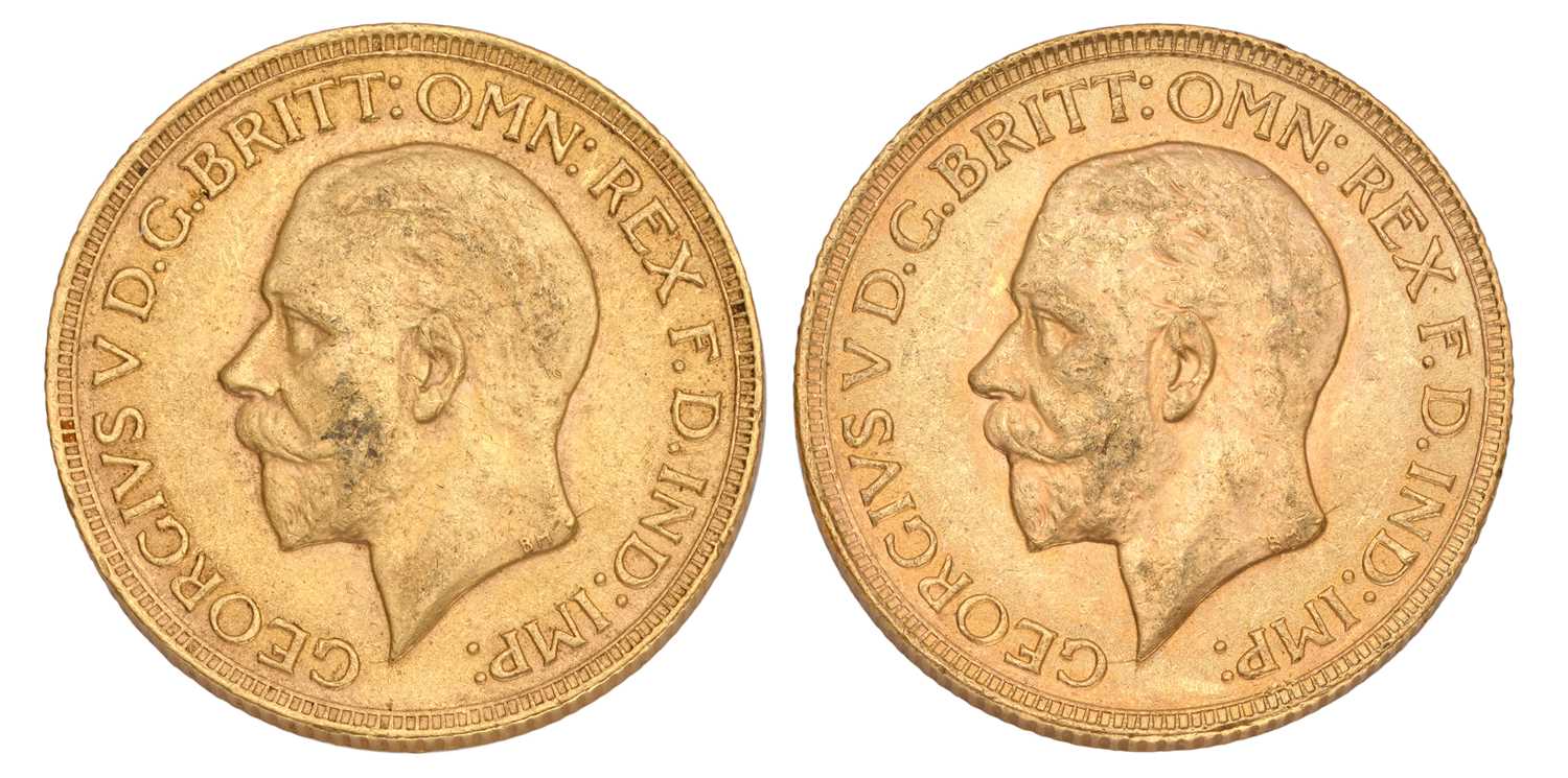 Lot 248 - 2x George V, Sovereigns 1930SA, both Pretoria...