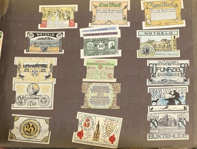 Lot 432 - An Extensive German Notgeld Album; large...