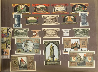 Lot 432 - An Extensive German Notgeld Album; large...