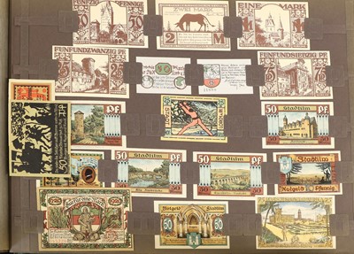 Lot 432 - An Extensive German Notgeld Album; large...